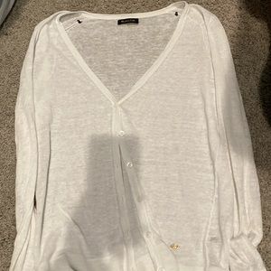 Maximo ditto linen cardigan white